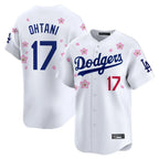 Choea LA.Dodgers #17 Shohei Ohtani Player White Tokyo Series Vapor Premier Limited Stitched Jerseys