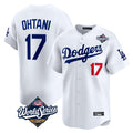 Choea LA.Dodgers #17 Shohei Ohtani Player White World Series Limited Home Stitched Jerseys