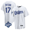 Choea LA.Dodgers #17 Shohei Ohtani Player White World Series Meet Game Home Stitched Jerseys