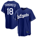 Choea LA.Dodgers #18 Yoshinobu Yamamoto Player Royal Game Stitched Jerseys