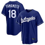 Choea LA.Dodgers #18 Yoshinobu Yamamoto Player Royal Game Stitched Jerseys