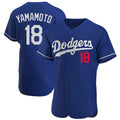 Choea LA.Dodgers #18 Yoshinobu Yamamoto Player Royal Limited Elite Home Stitched Jerseys