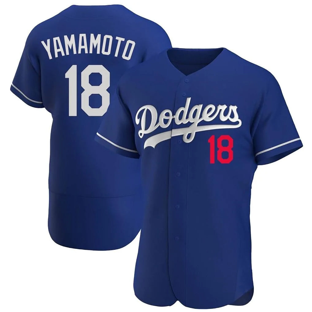 Choea LA.Dodgers #18 Yoshinobu Yamamoto Player Royal Limited Elite Home Stitched Jerseys