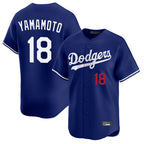 Choea LA.Dodgers #18 Yoshinobu Yamamoto Player Royal Limited Home Stitched Jerseys