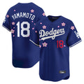 Choea LA.Dodgers #18 Yoshinobu Yamamoto Player Royal Tokyo Series Vapor Premier Limited Stitched Jerseys