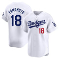 Choea LA.Dodgers #18 Yoshinobu Yamamoto Player White Limited Home Stitched Jerseys