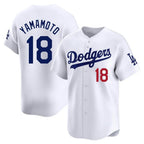 Choea LA.Dodgers #18 Yoshinobu Yamamoto Player White Limited Home Stitched Jerseys
