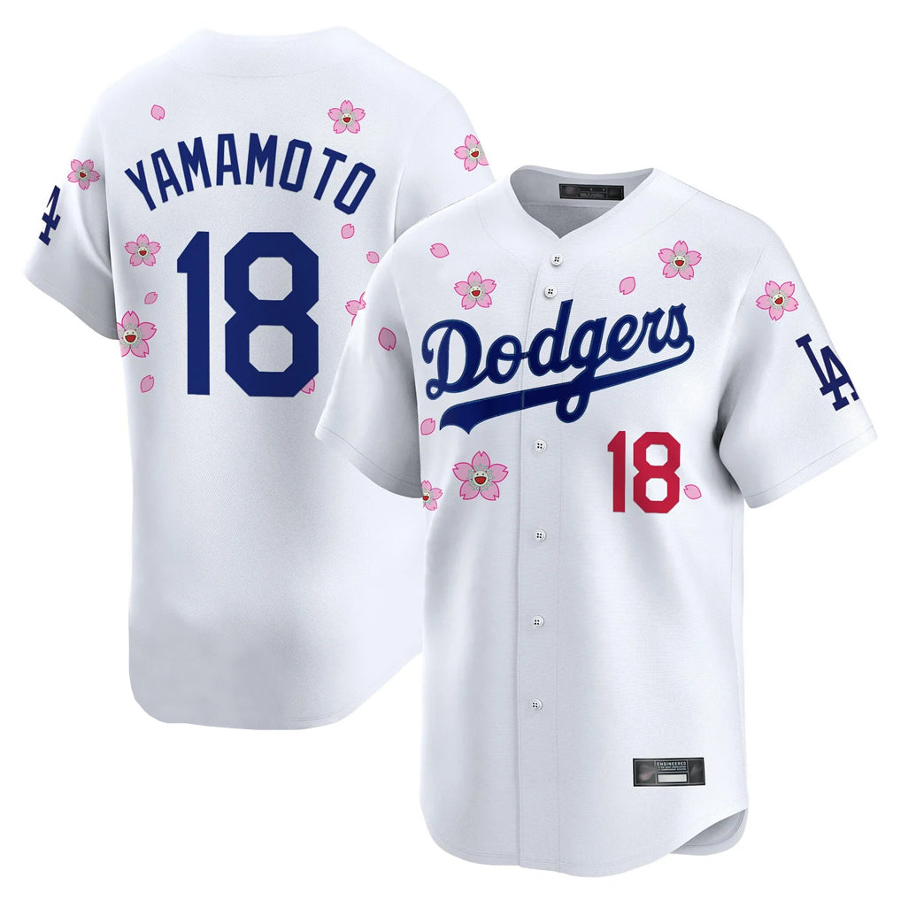 Choea LA.Dodgers #18 Yoshinobu Yamamoto Player White Tokyo Series Vapor Premier Limited Stitched Jerseys