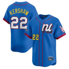 Choea LA.Dodgers #22 Clayton Kershaw Player Blue All-Star Limited Home Stitched Jerseys