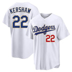 Choea LA.Dodgers #22 Clayton Kershaw Player Gold White 2026 Collection Stadium Limited Stitched Jerseys