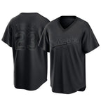 Choea LA.Dodgers #23 Kyle Tucker Player Black Pitch Fashion T-shirt Stitched Jerseys