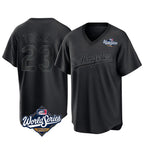 Choea LA.Dodgers #23 Kyle Tucker Player Black World Series Pitch Fashion T-shirt Stitched Jerseys