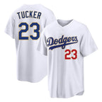 Choea LA.Dodgers #23 Kyle Tucker Player Gold White 2026 Collection Stadium Limited Stitched Jerseys
