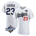 Choea LA.Dodgers #23 Kyle Tucker Player Gold White World Series 2026 Collection Stadium Limited Elite Stitched Jerseys
