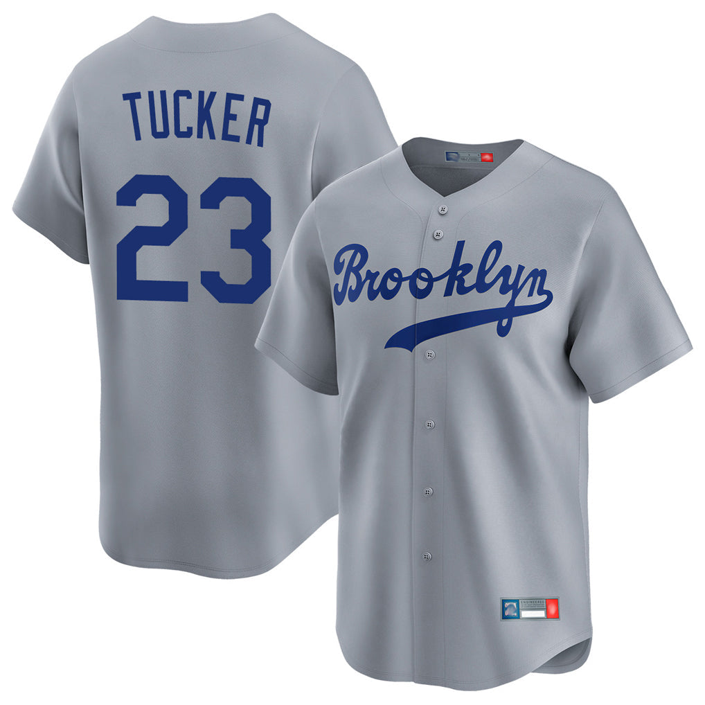 Choea LA.Dodgers #23 Kyle Tucker Player Gray Game Limited Home Stitched Jerseys