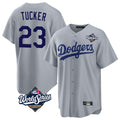Choea LA.Dodgers #23 Kyle Tucker Player Gray World Series Game Stitched Jerseys