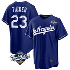 Choea LA.Dodgers #23 Kyle Tucker Player Royal World Series Game Stitched Jerseys