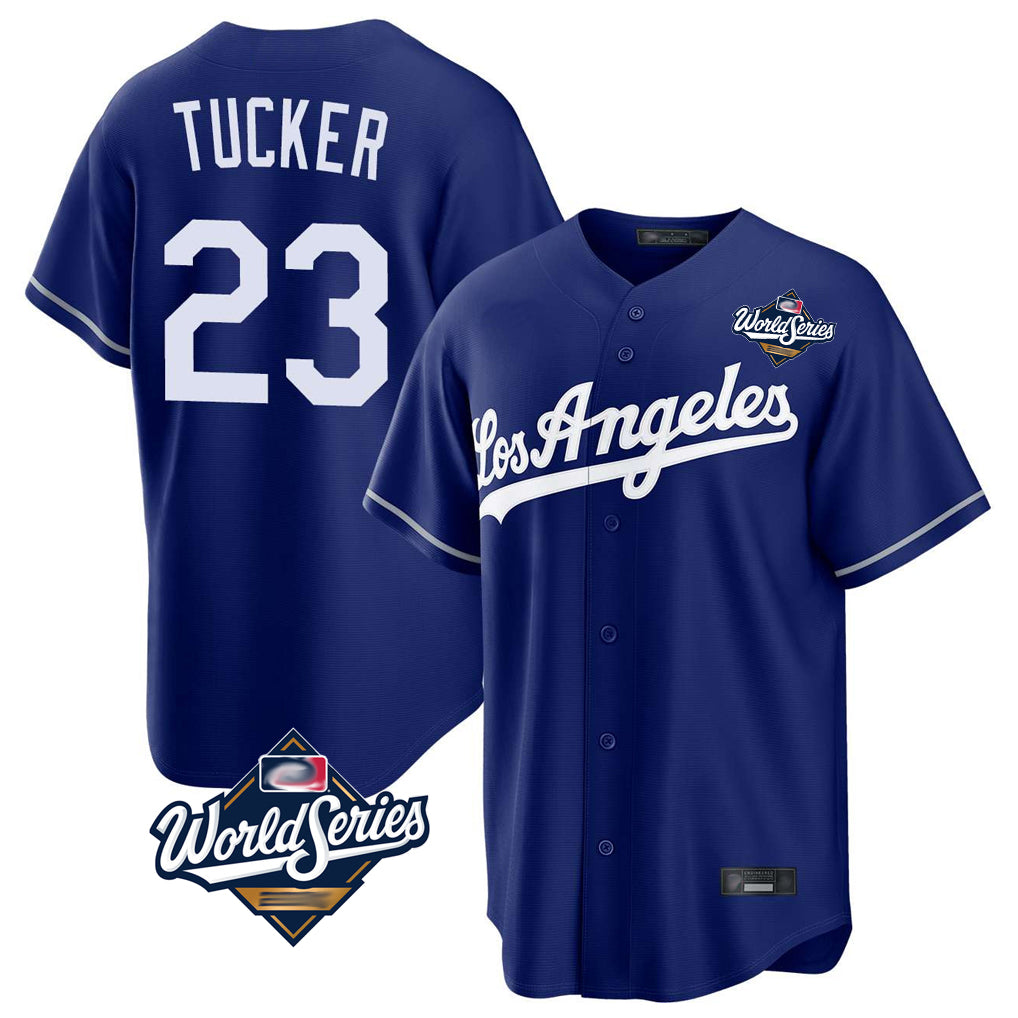 Choea LA.Dodgers #23 Kyle Tucker Player Royal World Series Game Stitched Jerseys