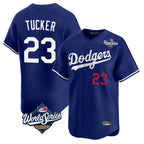 Choea LA.Dodgers #23 Kyle Tucker Player Royal World Series Limited Home Stitched Jerseys