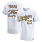 Choea LA.Dodgers #25 Tommy Edman Player Gold Limited Elite Home Stitched Jerseys