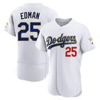 Choea LA.Dodgers #25 Tommy Edman Player Gold White 2026 Collection Stadium Limited Elite Stitched Jerseys