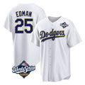 Choea LA.Dodgers #25 Tommy Edman Player Gold White World Series 2026 Collection Stadium Game Stitched Jerseys