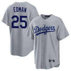 Choea LA.Dodgers #25 Tommy Edman Player Gray Game Stitched Jerseys