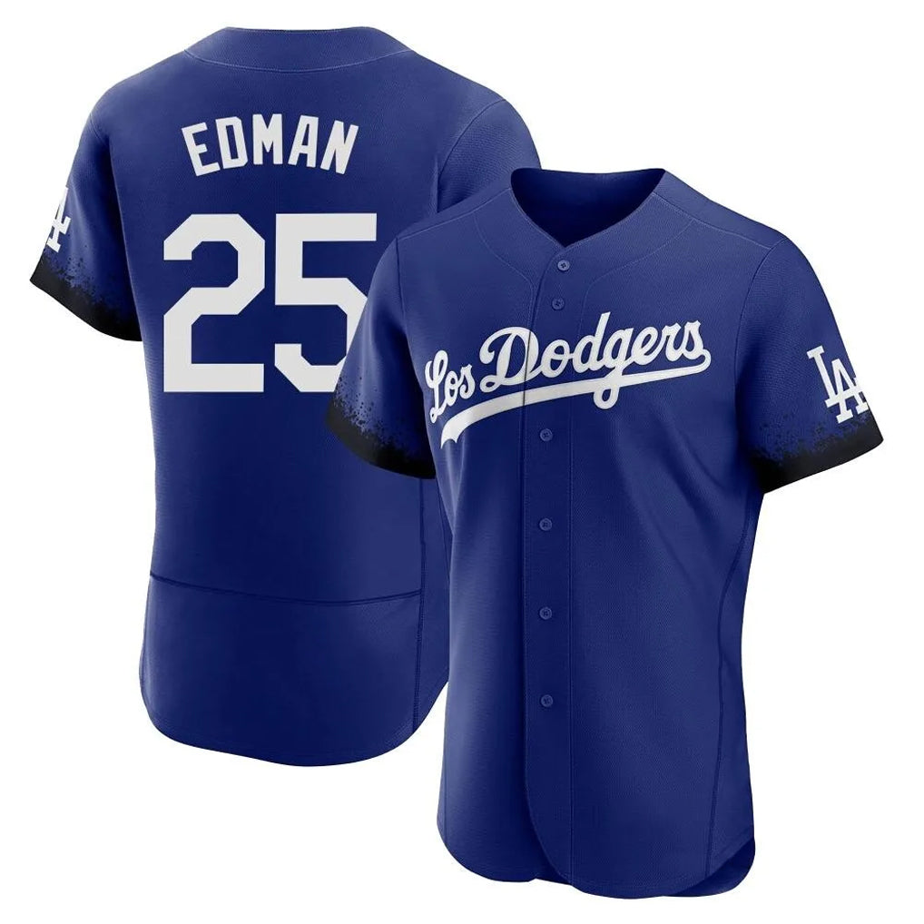 Choea LA.Dodgers #25 Tommy Edman Player Royal City Connect Elite Home Stitched Jerseys