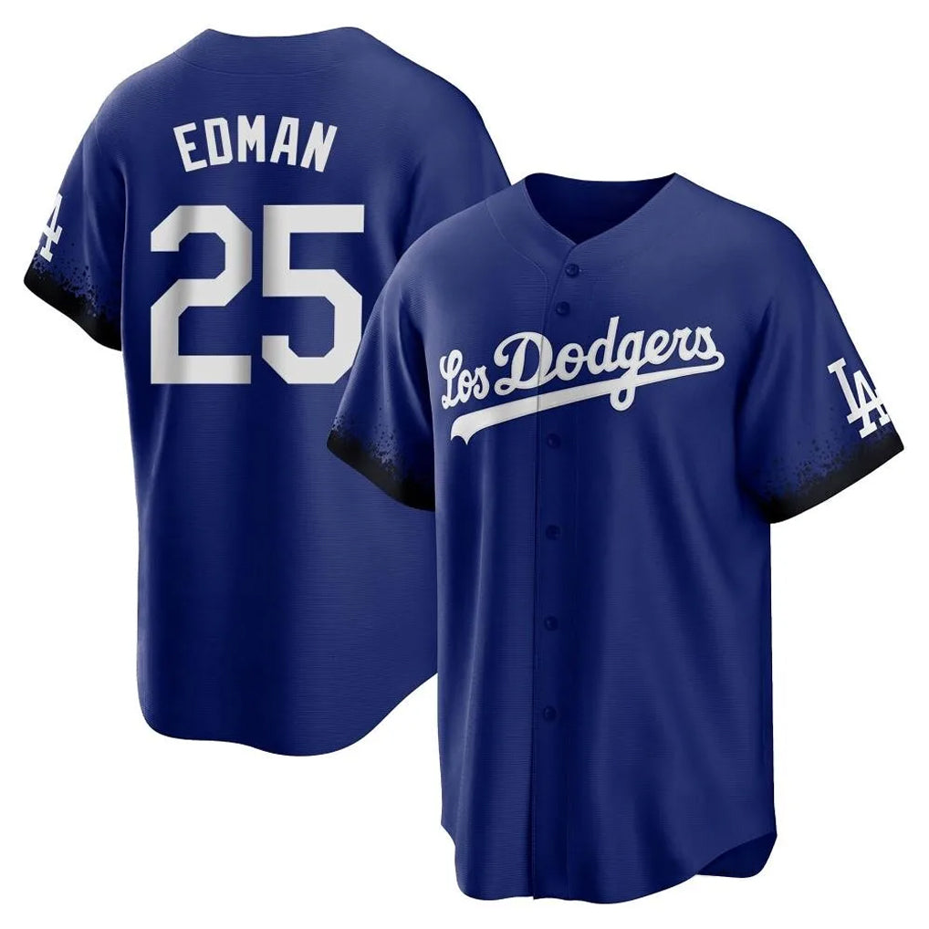 Choea LA.Dodgers #25 Tommy Edman Player Royal City Connect Home Game Stitched Jerseys