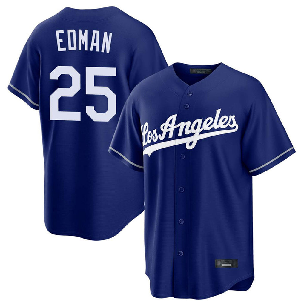 Choea LA.Dodgers #25 Tommy Edman Player Royal Game Stitched Jerseys