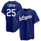 Choea LA.Dodgers #25 Tommy Edman Player Royal Game Stitched Jerseys