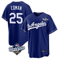 Choea LA.Dodgers #25 Tommy Edman Player Royal World Series Game Stitched Jerseys