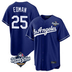 Choea LA.Dodgers #25 Tommy Edman Player Royal World Series Game Stitched Jerseys