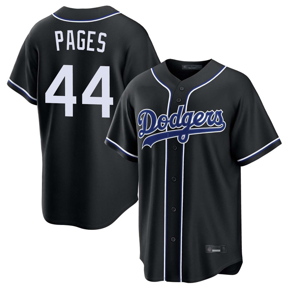 Choea LA.Dodgers #44 Andy Pages Player Black Carbon Limited Home Stitched Jerseys
