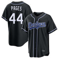 Choea LA.Dodgers #44 Andy Pages Player Black Carbon Limited Home Stitched Jerseys