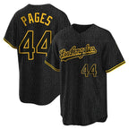 Choea LA.Dodgers #44 Andy Pages Player Black Gold Limited Home Stitched Jerseys