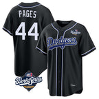 Choea LA.Dodgers #44 Andy Pages Player Black World Series Carbon Limited Home Stitched Jerseys