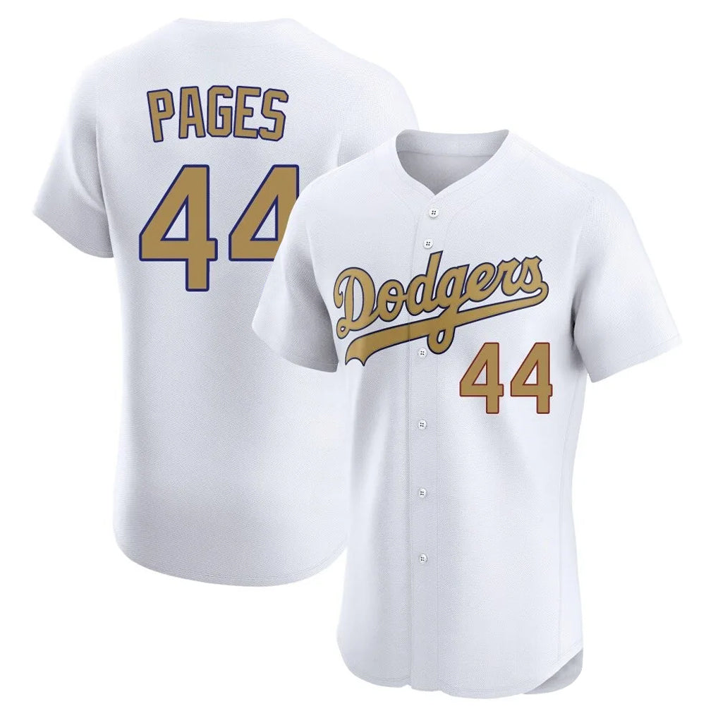 Choea LA.Dodgers #44 Andy Pages Player Gold Limited Elite Home Stitched Jerseys