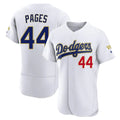 Choea LA.Dodgers #44 Andy Pages Player Gold White 2026 Collection Stadium Limited Elite Stitched Jerseys