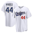Choea LA.Dodgers #44 Andy Pages Player Gold White 2026 Collection Stadium Limited Stitched Jerseys