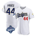 Choea LA.Dodgers #44 Andy Pages Player Gold White World Series Meet 2026 Collection Stadium Limited Elite Stitched Jerseys