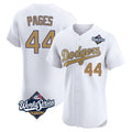 Choea LA.Dodgers #44 Andy Pages Player Gold World Series Limited Elite Home Stitched Jerseys