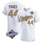 Choea LA.Dodgers #44 Andy Pages Player Gold World Series Limited Elite Home Stitched Jerseys