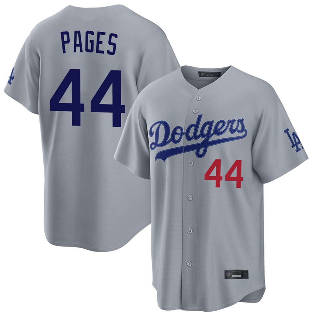 Choea LA.Dodgers #44 Andy Pages Player Gray Game Limited Home Stitched Jerseys