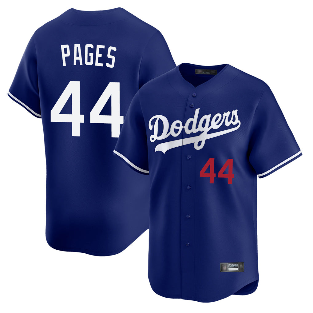 Choea LA.Dodgers #44 Andy Pages Player Royal Limited Home Stitched Jerseys