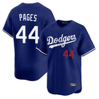 Choea LA.Dodgers #44 Andy Pages Player Royal Limited Home Stitched Jerseys