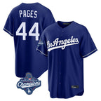 Choea LA.Dodgers #44 Andy Pages Player Royal World Series Meet Game Stitched Jerseys