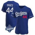Choea LA.Dodgers #44 Andy Pages Player Royal World Series Meet Limited Elite Home Stitched Jerseys