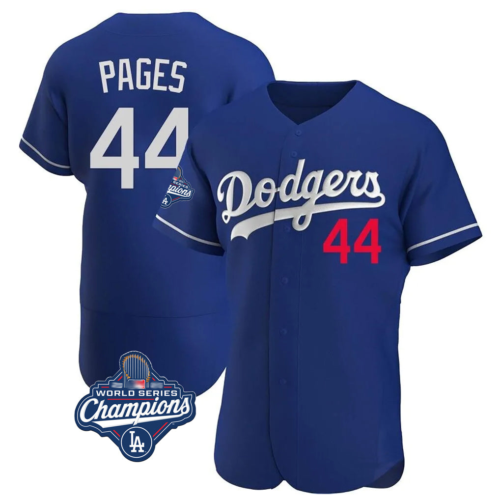 Choea LA.Dodgers #44 Andy Pages Player Royal World Series Meet Limited Elite Home Stitched Jerseys