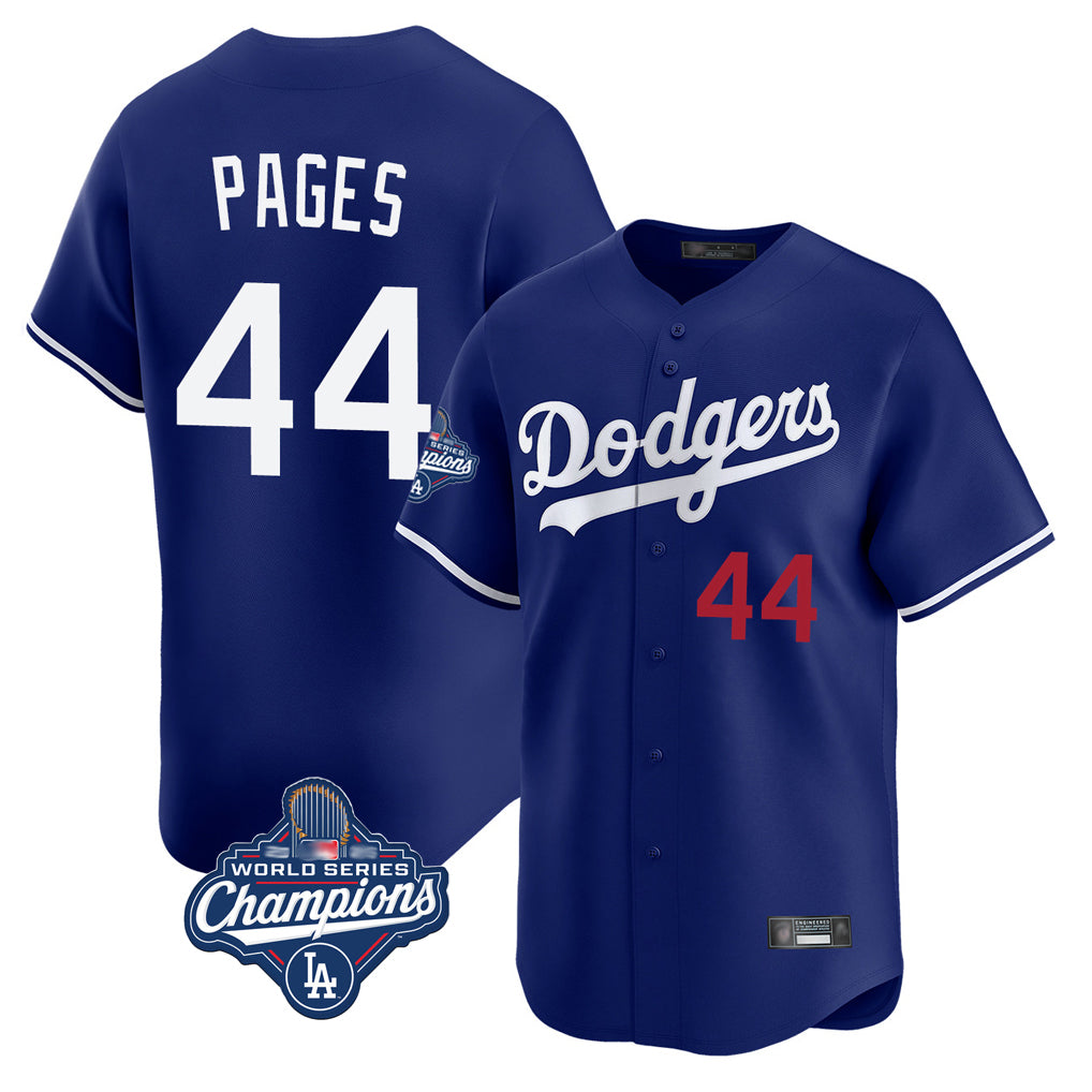 Choea LA.Dodgers #44 Andy Pages Player Royal World Series Meet Limited Home Stitched Jerseys